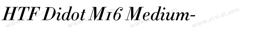 HTF Didot M16 Medium字体转换